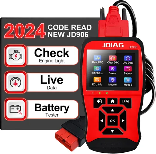 Vista 8 de Lector de Códigos del Motor para Automóviles y Camiones, 2 en 1, Probador de Batería de Coche, Herramienta de Diagnóstico Escáner OBD2, Escáner