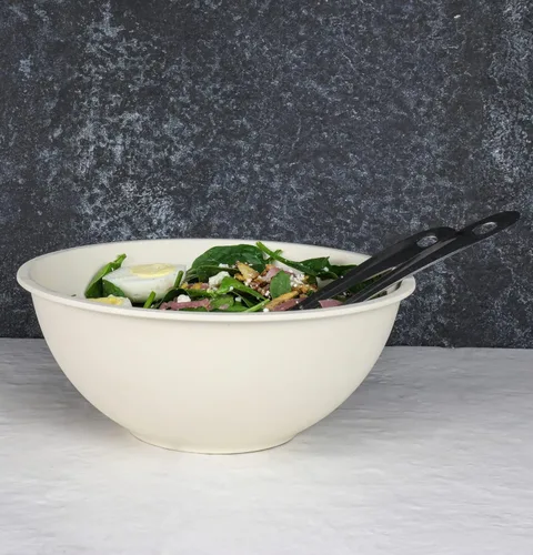 Vista 5 de Chef Craft Juego de cuencos mezcladores de fibra de bambú ecológico, juego de 6 piezas, natural