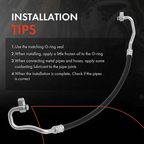 Vista 6 de A-Premium Conjunto de manguera de línea de descarga de A/C compatible con Toyota Tundra 2007-2014 4.0L, compresor a condensador