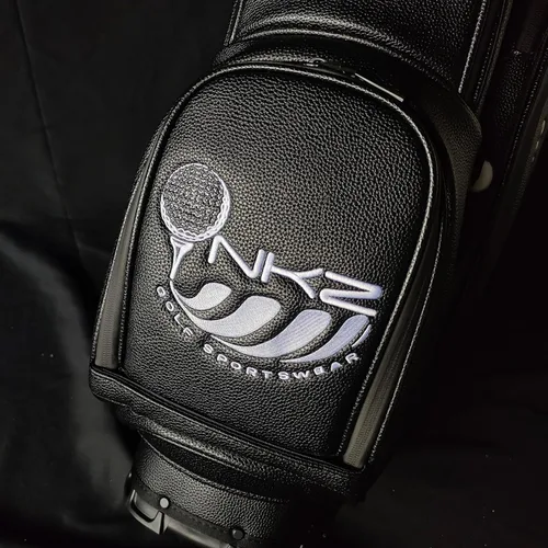 Vista 5 de Bolsillo frontal de fábrica y cubierta de lluvia bordado personalizado con nombre logotipo de 5 maneras de longitud completa patrón de lichi PU