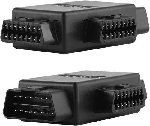 Vista 5 de iKKEGOL Bolsillo OBD2 OBDII Full 16 Pin macho a 3 hembra 1 a 3 OBD Cable Divisor Convertidor Adaptador para Diagnóstico Extensor