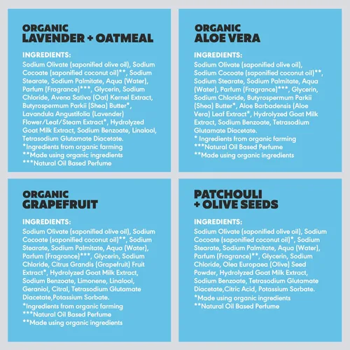 Vista 8 de Barras de jabón de leche de cabra Skin Said Yes - Juego de 8 piezas Fabricado en Grecia Barras de jabón de leche de cabra totalmente naturales