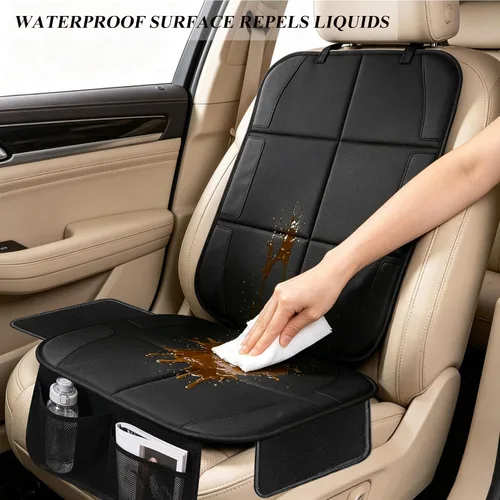 Vista 4 de Meolsaek Protector de asiento de automóvil para asiento de automóvil infantil, funda de asiento de automóvil impermeable 600D, tela acolchada más 1