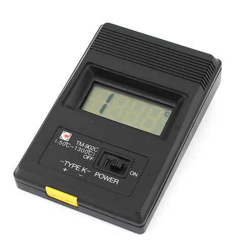 Vista 3 de uxcell LCD K-tipo termómetro digital TM-902C W alambre del termopar