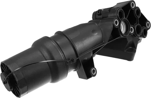 X AUTOHAUX Conjunto de carcasa de base de filtro de aceite de motor 07K115397D para Volkswagen Jetta Golf Passat Beetle para Audi TT RS Quattro