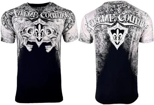 Vista 2 de Xtreme Couture by Affliction Camiseta Hombre Hector Negro
