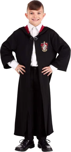 Vista 5 de Bata de Gryffindor de Harry Potter para niños, disfraz de Gryffindor para mago mágico, cosplay y Halloween