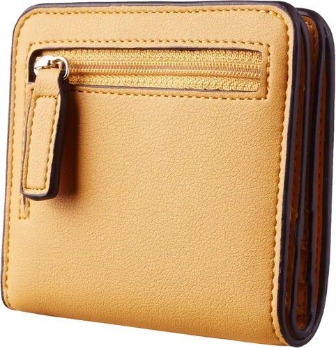 Vista 5 de Toughergun - Billetera para mujer, con bloqueo Rfid, pequeña, compacta, plegable, de lujo, de cuero, con bolsillo para mujer, minivestido
