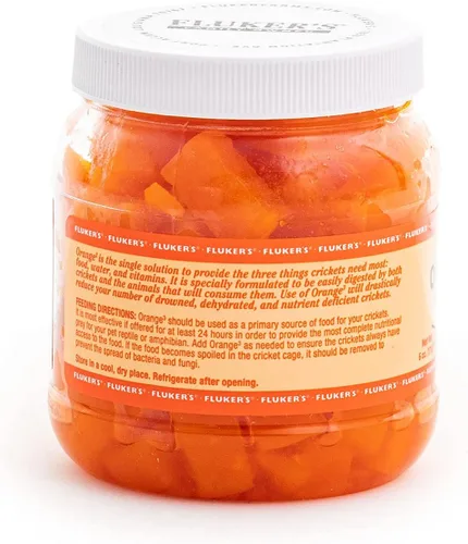Vista 3 de Fluker's Orange Cube - Dieta completa de grillo, alimento con carga intestinal para insectos alimentadores y grillos vivos, proporciona vitaminas