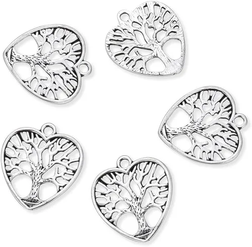 Adabele Tree of Life Best Sister Mom Daughter Charm Pendants Antique Silver For Necklace Bracelet Anklet Earrings Keychain Jewelry Making