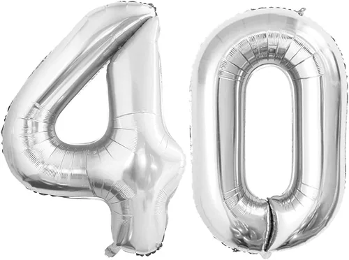 Vista 262 de GOER Globos con el número 80 para decoraciones de fiesta de cumpleaños número 80, globos de helio de aluminio jumbo de 42 pulgadas para 80 Oro rosa