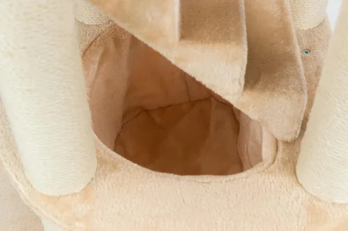 Vista 8 de TRIXIE Elsa - Torre para gatos con postes rascadores, hamaca, escaleras, plataforma superior, pompón colgante beige
