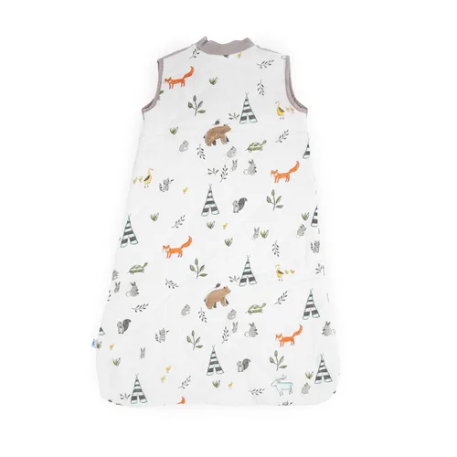 Vista 3 de Little Unicorn Saco de dormir acolchado de muselina de algodón 100% algodón súper suave y ligero Bebé Talla S: 0-6 meses Lavable a máquina