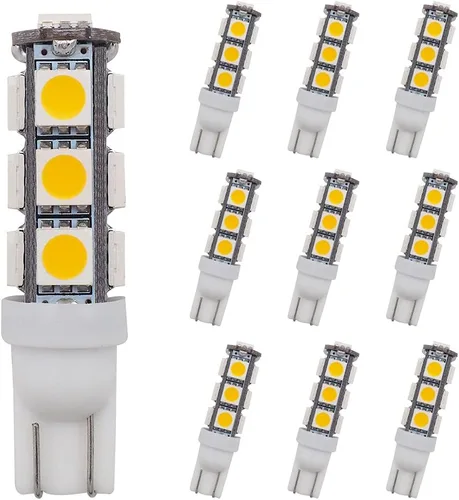 Vista 14 de GRV T10 921 194 13-5050 SMD - Lámpara de bombilla en cuña LED súper brillante, CD 12V