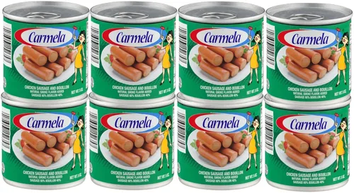 Vista 13 de Carmela Salchicha de pollo y caldo, sabor a humo natural, 5 onzas (paquete de 3)
