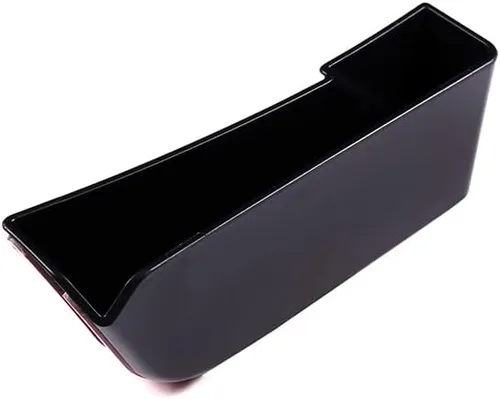 Vista 5 de Sekhyna Caja de almacenamiento lateral con panel de palanca de cambios de control, compatible con Corvette C7 Stingray 2014-2019 ABS negro, 1