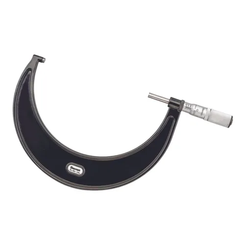 Starrett Micrómetro exterior con husillo de una pieza, acabado cromado satinado y diseño avanzado de manga, ajuste rápido y fácil, rango de 5-6