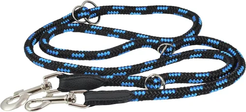 Vista 9 de Ajustable Multifuncional Cuerda Correa del perro 42"-70", Azul/Negro