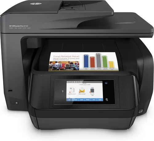 Impresora multifunción HP OfficeJet 8720., Negro
