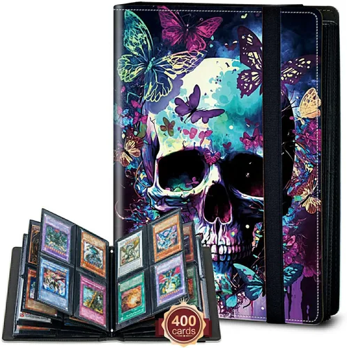 Vista 47 de Rossy Carpeta para tarjetas de 4 bolsillos, soporte para álbum de coleccionista de tarjetas de intercambio de 240 tarjetas, de doble cara, soporte