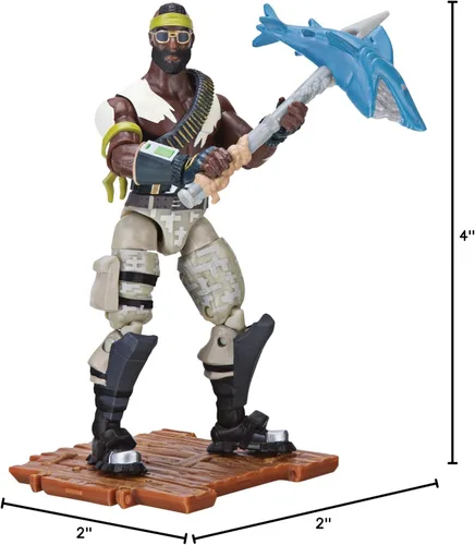 Vista 12 de Jazwares Fortnite Solo Mode Core Raptor - Paquete de figuras de bandolier