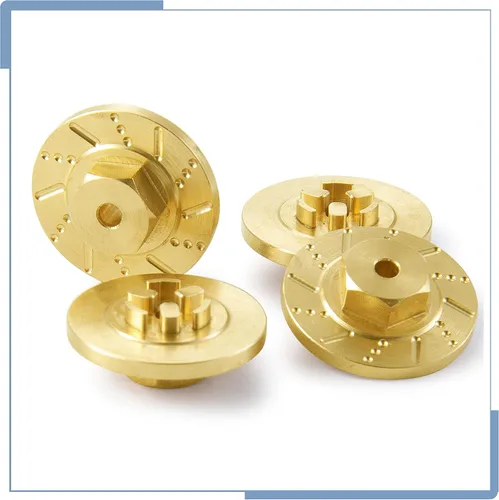 Vista 5 de Adaptadores de cubo hexagonal de latón RC con disco de freno