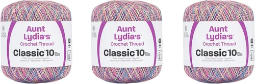 Vista 17 de Aunt Lydia Classic Crochet - 3 unidades de 350y/1,049.9 ft - Natural