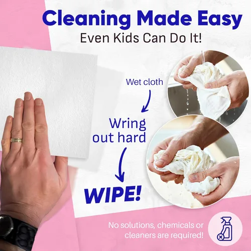 Vista 8 de Zezo-Fiber - Paños de limpieza de microfibra altamente absorbentes para automóviles, cocina, vidrio y superficies automotrices, trapos de limpieza