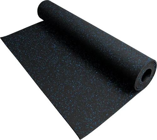 Vista 7 de IncStores Rollo de suelo de goma resistente de 3/8 pulgadas de grosor, suelo de goma reciclada flexible para un sótano, gimnasio en casa, cobertizo