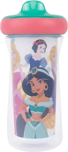 Vista 2 de The First Years - Vaso entrenador aislante de las princesas de Disney de 9 onzas, 2 unidades, multicolor