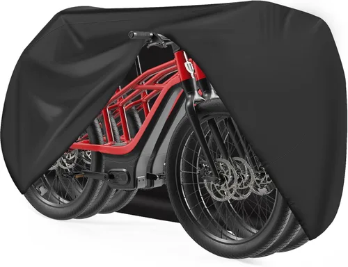 Vista 12 de Zettum Funda de bicicleta para 1 bicicleta, 600D, para almacenamiento al aire libre, impermeable y resistente, funda de bicicleta para bicicleta