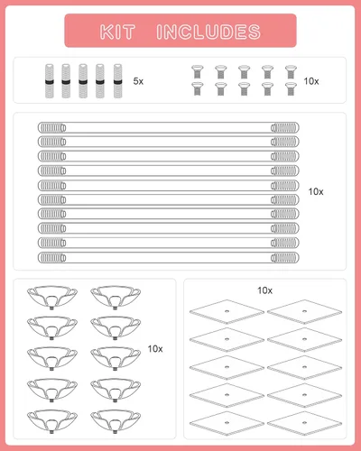Vista 2 de TEKXYZ Soporte de globo acrílico transparente de 15.75 pulgadas de altura para decoración de centro de mesa, juego de 10