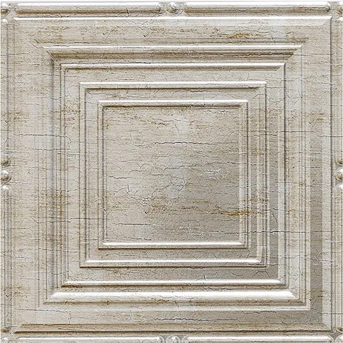 Vista 17 de FASÄDE Panel de techo decorativo de vinilo para retrato en blanco mate (muestra de 12 x 12 pulgadas)