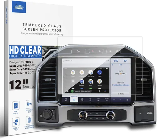Vista 16 de [Antideslumbrante] Protector de pantalla de vidrio templado para Ford F-150 (2021-2025), F-150 Lightning (2022-2025), Expedition (2022-2024)
