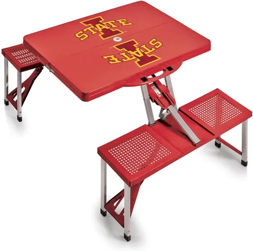 Vista 39 de PICNIC TIME NCAA North Carolina Tar Heels Folding Picnic Table - Camping Table - Outdoor Table with Umbrella Hole