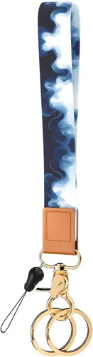 Vista 30 de Llavero de pulsera para mujeres y hombres, soporte para llavero, cordón de muñeca para llaves