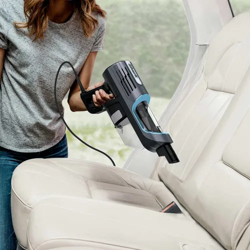 Vista 2 de Shark UV580 Aspiradora de escoba con cable Performance Ultralight DuoClean con cepillo autolimpiante, extraíble de mano, azul (Renovado)