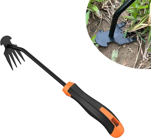 Herramienta de extracción de malezas, herramienta de mano portátil de jardín para eliminación de malezas, herramienta de deshierbe manual de acero