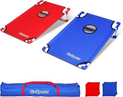 Vista 4 de GoSports Portable Cornhole Game Sets – Premium Outdoor Lawn or Beach Toss Game