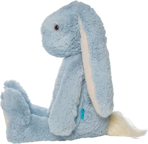 Vista 3 de Manhattan Toy River The Blue & Light Apricot Snuggle Bunnies - Animal de peluche de 12 pulgadas con detalles bordados