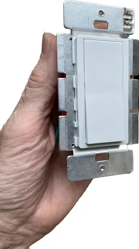 Vista 5 de ML-WS-R3 Interruptor basculante estilo decorador de encendido/apagado, blanco, bajo voltaje (12 V, 24 V, 48 V, milivoltio) CC o CA, 2 amperios, baja