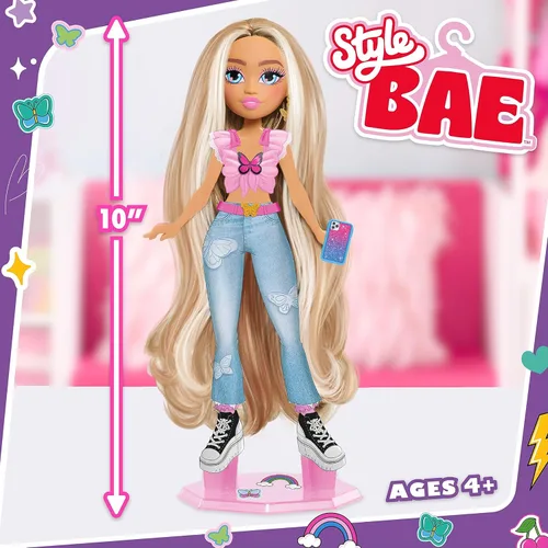 Vista 5 de Just Play Style Bae Dylan - Muñeca de moda y accesorios de 10 pulgadas, 28 piezas, juguetes para niños a partir de 4 años