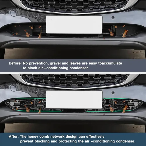 Vista 4 de Ruiya (2 unidades/juegos) CX5 - Insertos de malla para parrilla frontal Mazda CX-5 KF Accesorios ABS Material Protector de rejilla frontal Mazda CX5