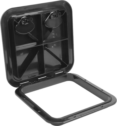 Vista 6 de Amarine Made Marine Deck Hatch Boat Deck Hatch Access Hatch & Lid 14-1/2" X 14-5/8" - White - 370mmx375mm