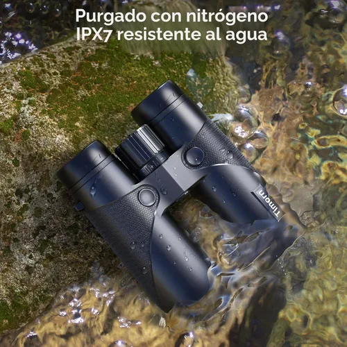 Vista 6 de Timorn Binoculares para adultos observación de aves 10x42 HD con adaptador Binoculares de alta potencia para adultos, lente FMC para imágenes claras