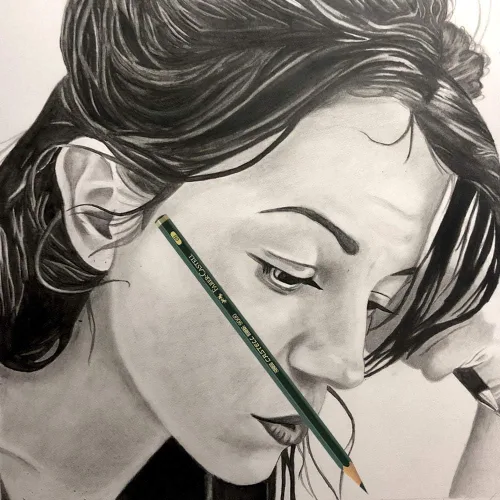 Vista 2 de Lápices de grafito Faber Castell, Castell 9000, grafito suave (12 unidades)