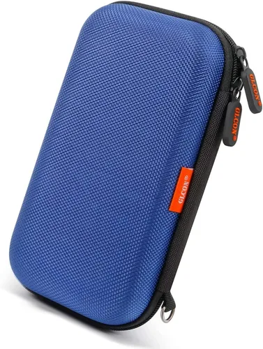 Vista 16 de Estuche de transporte GLCON de EVA resistente a golpes en color gris plateado, bolsa de viaje para disco duro externo, banco de energía, teléfono