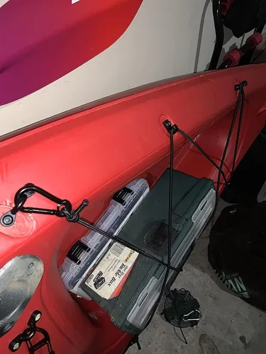 Vista 7 de Kit de 20 trabillas de amarre para kayak, kit de aparejo de cubierta de bucle de nailon y tornillos de acero inoxidable para canoa, barco