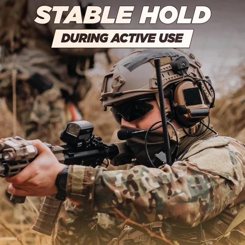 Vista 7 de Adaptador de riel ARC para auriculares tácticos – Compatible con Peltor Comtac II/III, Earmor M31/M32, Sordin – Se ajusta a cascos FAST, MICH, EXFIL