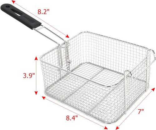Vista 5 de EH82 5000W MAX 110V 12.7QT/12L Acero Inoxidable Doble Cilindro Freidora Eléctrica Freidora Eléctrica Freidora Profunda Cesta Cocina Hotel